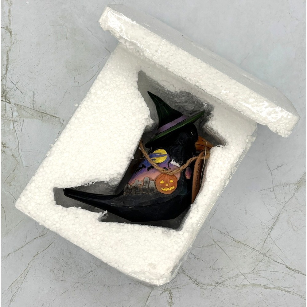 Jim Shore Halloween Crow Pint Size Figurine 6009510 Flights of Fright enesco New - Picture 3 of 16